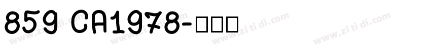 859 CA1978字体转换